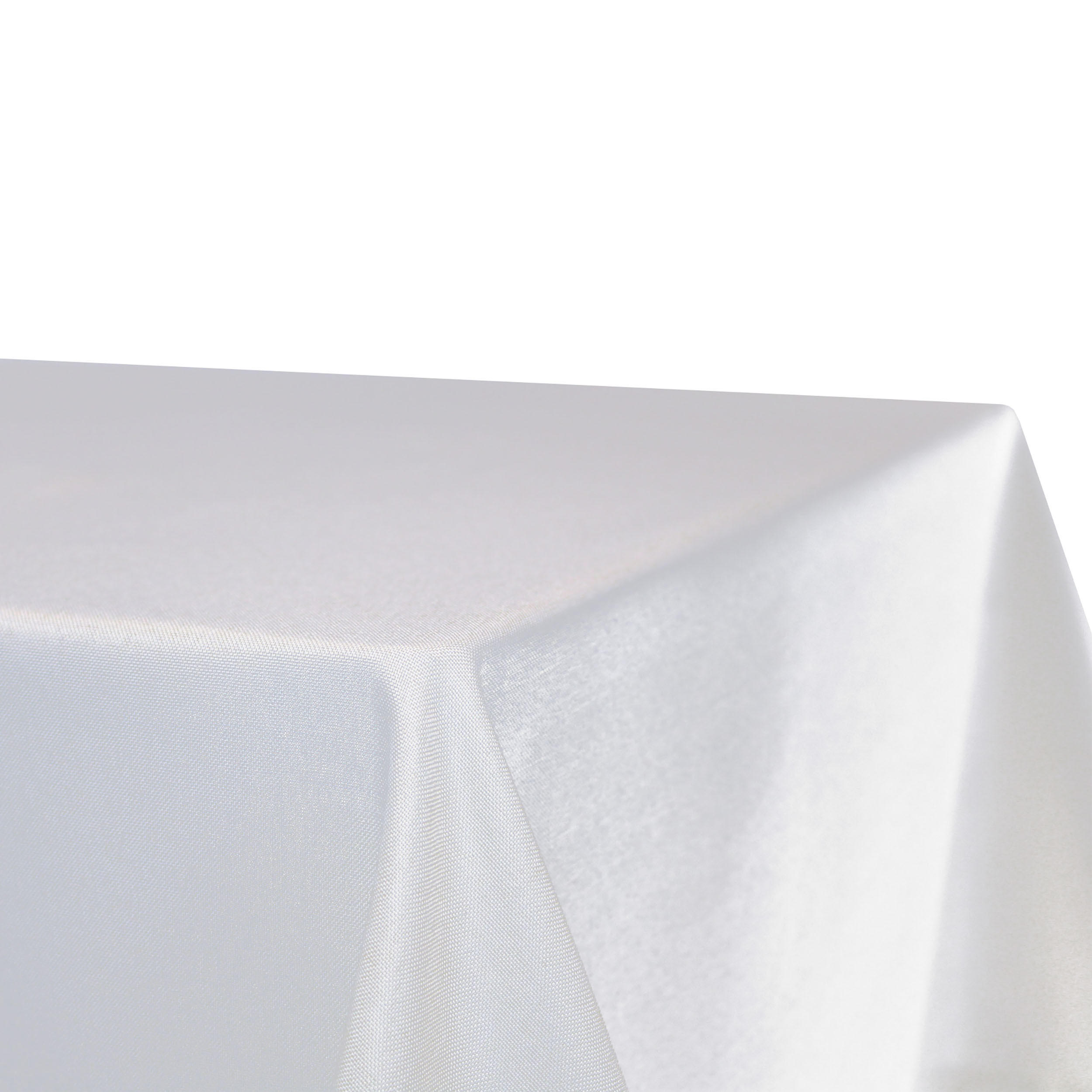 TISCHDECKE Leinenoptik 110/180 cm eckig Weiß - Weiß, Textil (110/180cm) - TiborTex