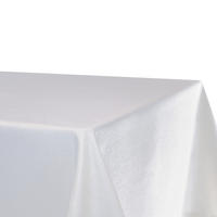 TISCHDECKE Leinenoptik 110/180 cm eckig Weiß - Weiß, Textil (110/180cm) - TiborTex