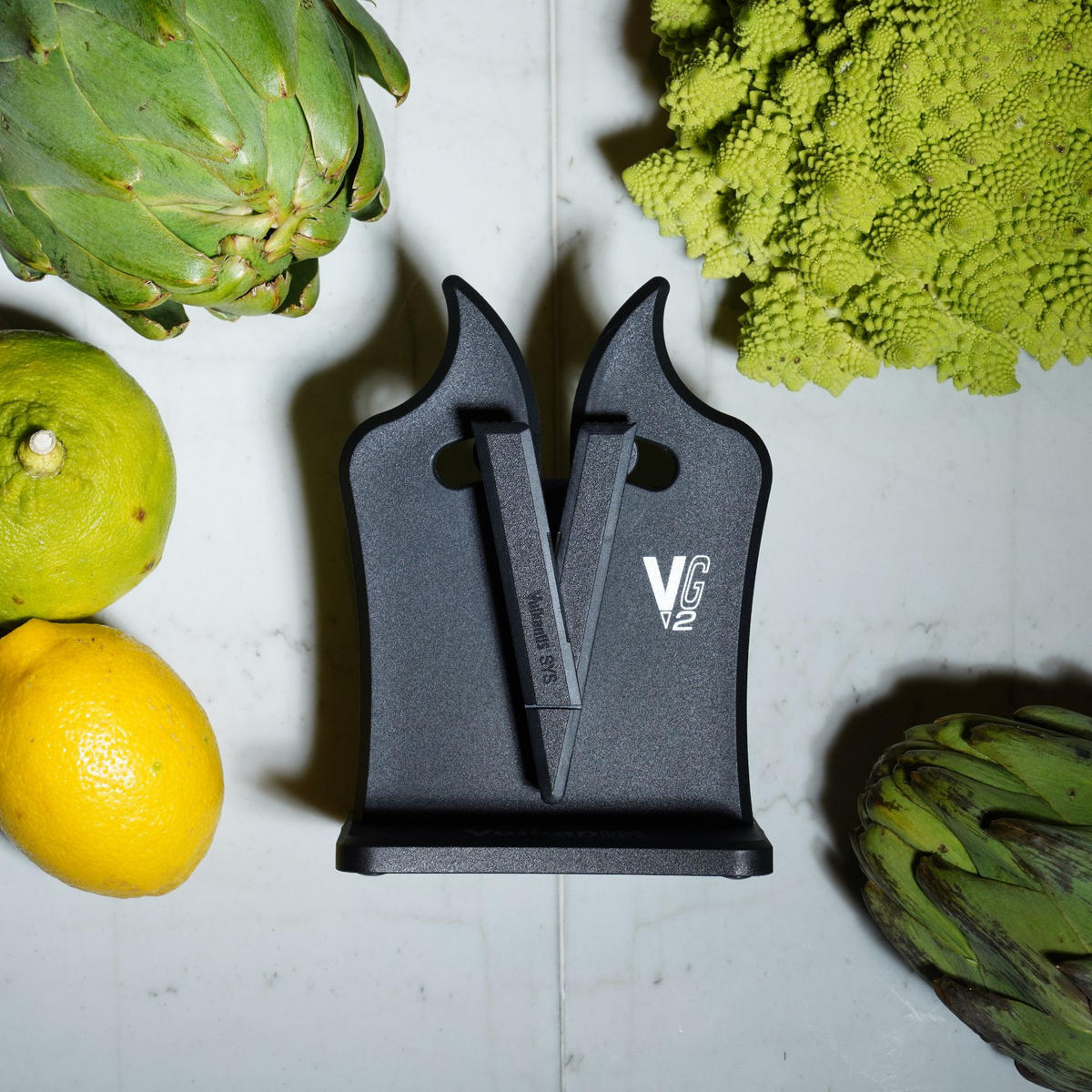 MESSERSCHÄRFER VG2 Classic Schwarz - Schwarz, Kunststoff - Vulkanus