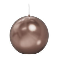 KUGELKERZEN Rosegold Ø 6 cm, 16 Stück - Roségold, Paraffin (6/6/6cm) - Wiedemann Kerzen