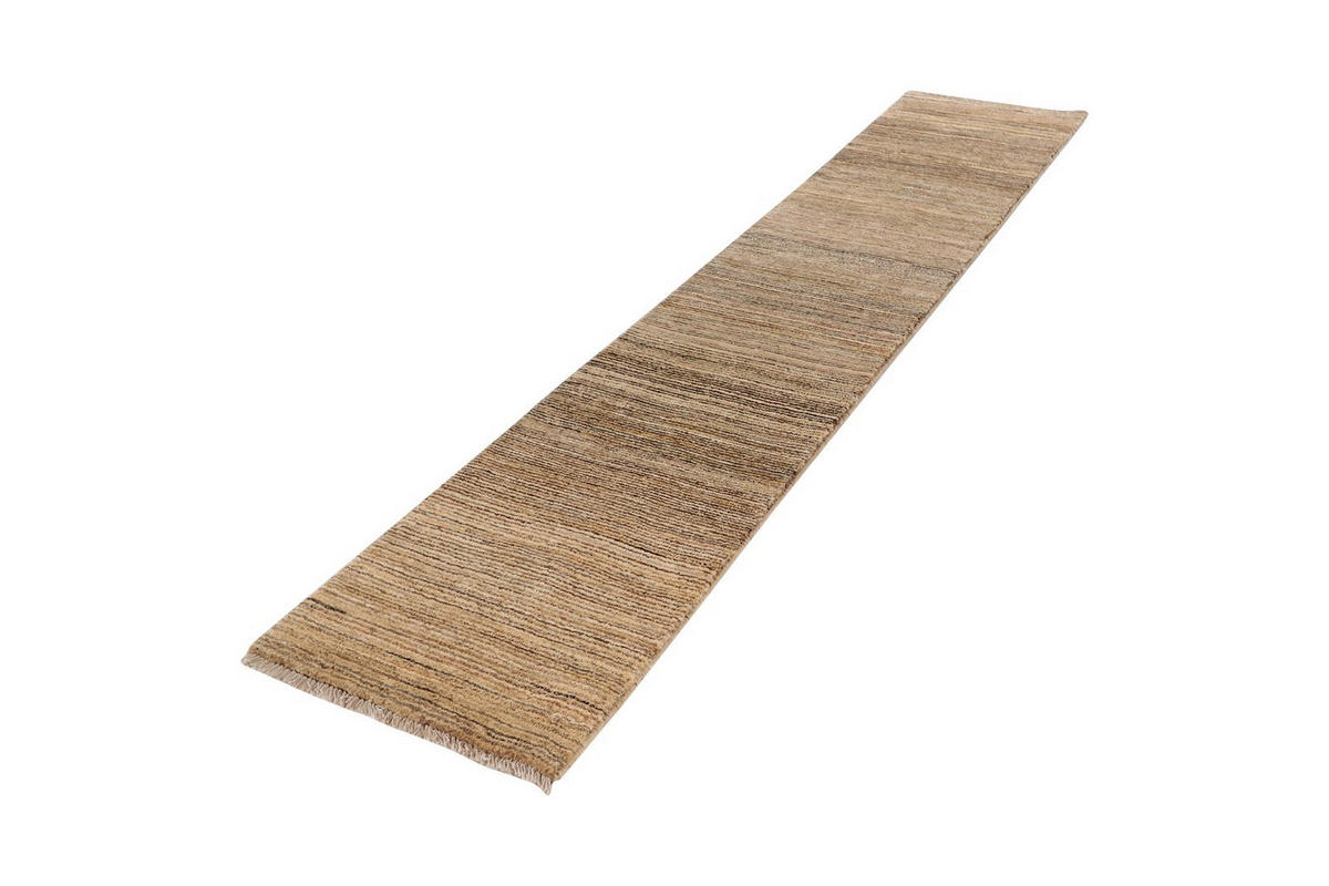LÄUFER Orient handgeknüpft Beige 306/61 cm Schurwolle - Beige, Textil (61/306cm) - Looma