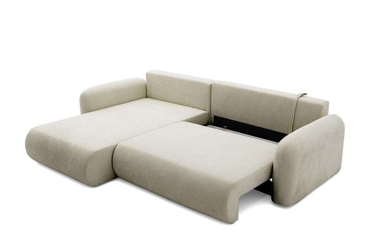 ECKSOFA NEST Universal mit Liegeflache 157x240 cm - Olivgrün, Textil (280/187cm) - Muffo