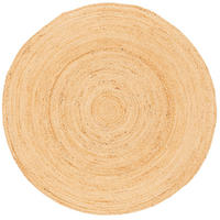NATURFASER TEPPICH JUTE SALSA NATUR RUND - Beige, Textil (120/120cm) - Pergamon