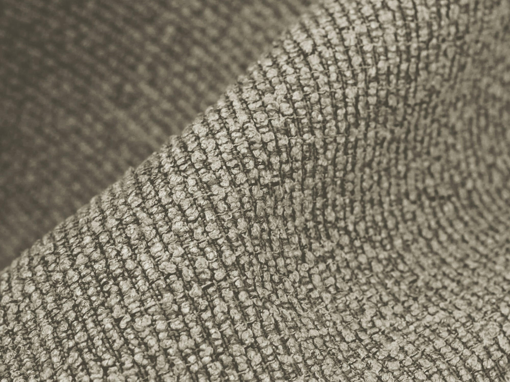 SOFAELEMENT Bouclé Stoff Grau - Taupe/Schwarz, Holzwerkstoff/Kunststoff (75/77/90cm) - Makamii