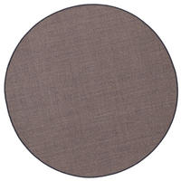 SISAL NATUR TEPPICH RUND - Graphitfarben, Textil (160/160cm) - Snapstyle