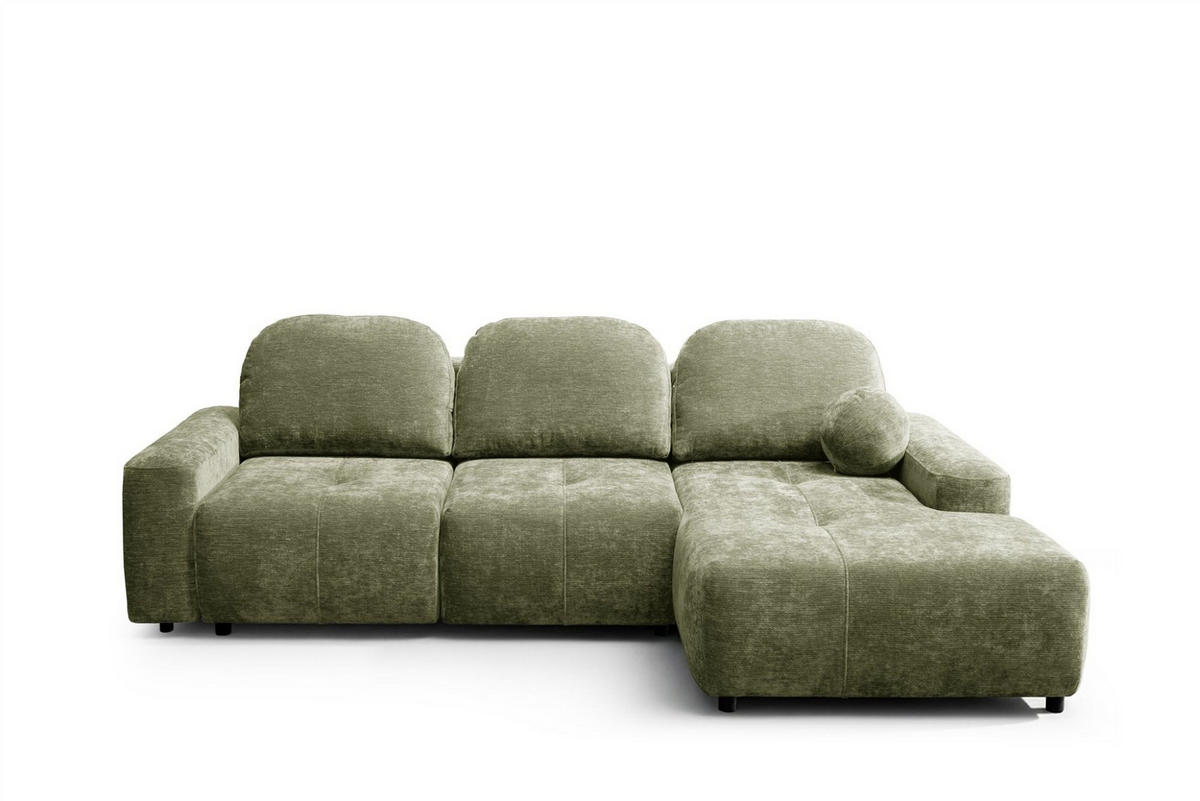 ECKSOFA Argos In Vibe - Grün, Holzwerkstoff/Textil (267/170cm) - Fun Möbel