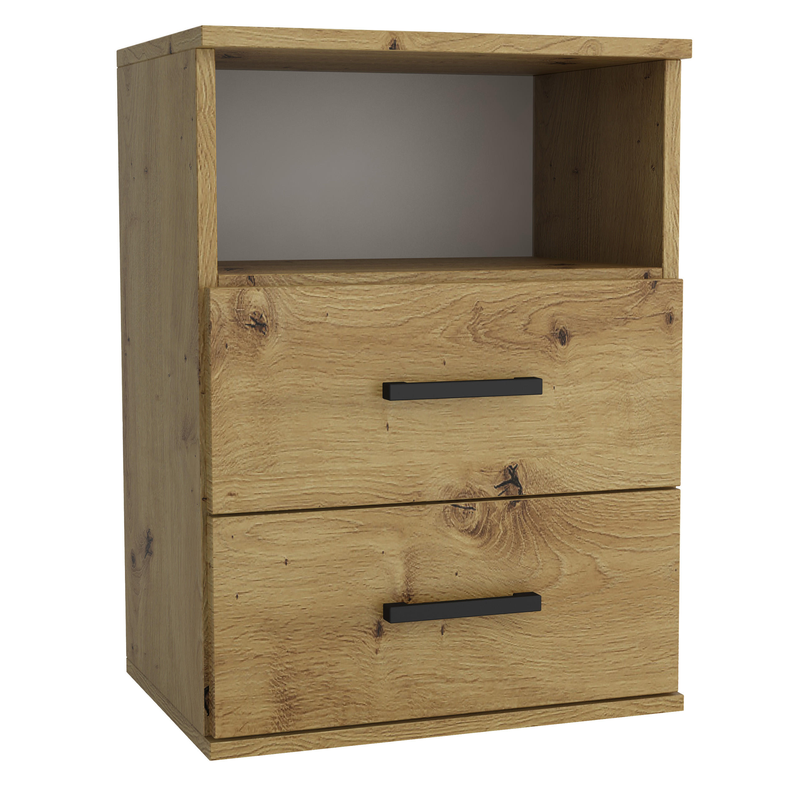 NACHTTISCH NOCTA 48/65,5/35 cm Eiche Artisan - Eiche Artisan, Holzwerkstoff (48/65.5/35cm) - MASSENO