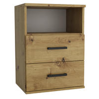 NACHTTISCH NOCTA 48/65,5/35 cm Eiche Artisan - Eiche Artisan, Holzwerkstoff (48/65.5/35cm) - MASSENO