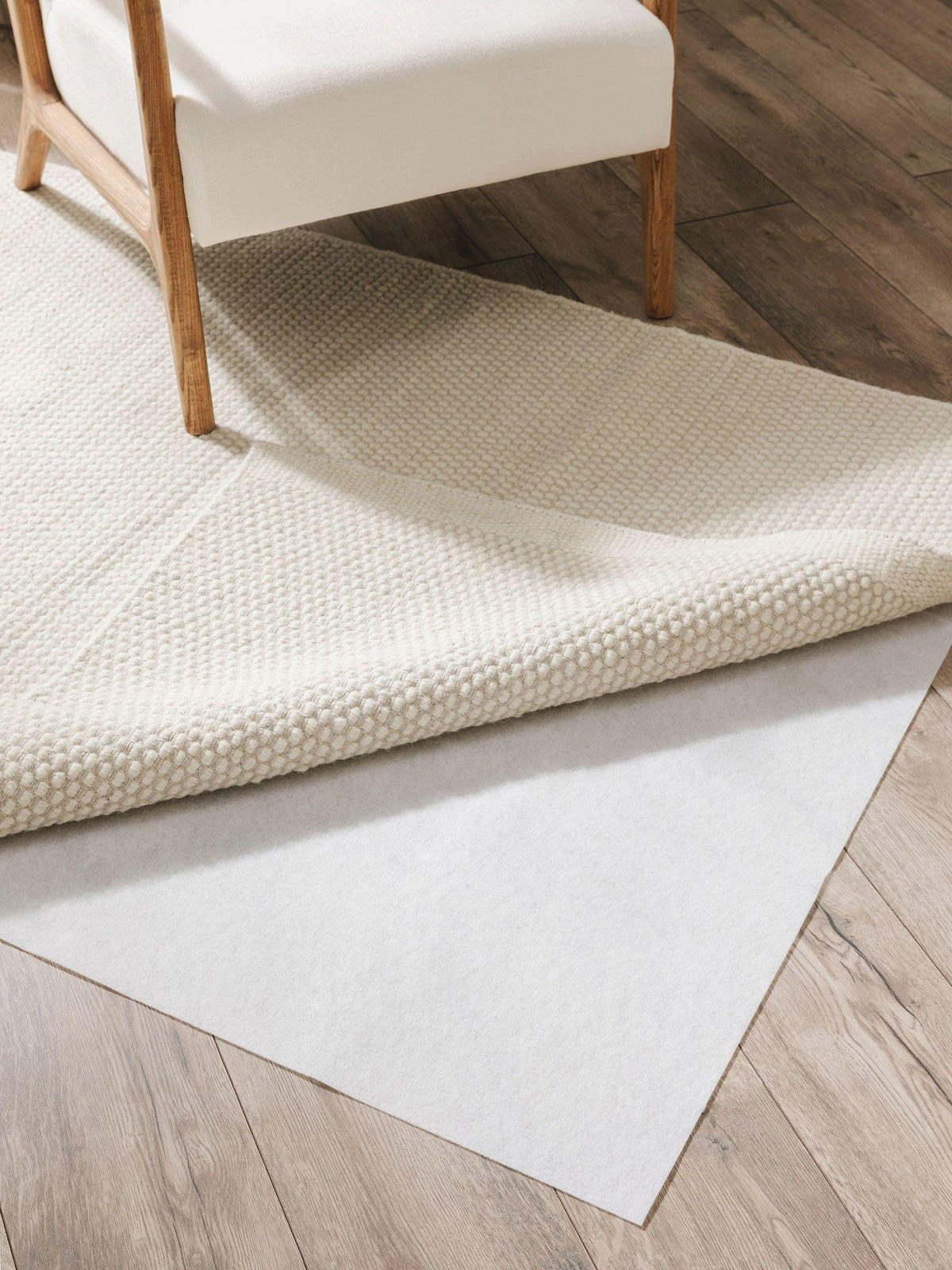 TEPPICHUNTERLAGE Zubehoer Weiß 70x140 cm - Weiß, Textil (70/140cm) - benuta