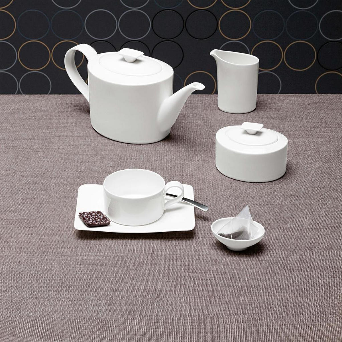 TEETASSE MIT UNTERTASSE Modern Grace weiß 150 ml - Weiß, Keramik (14/6.7/17cm) - Villeroy & Boch