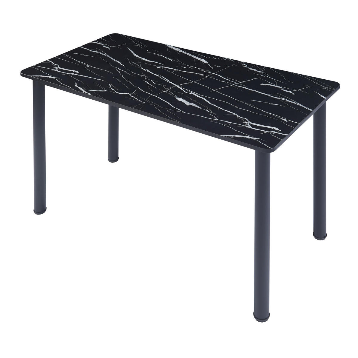 ESSTISCH Tammela - Schwarz, Holzwerkstoff/Metall (120/60/75cm) - [en.casa]