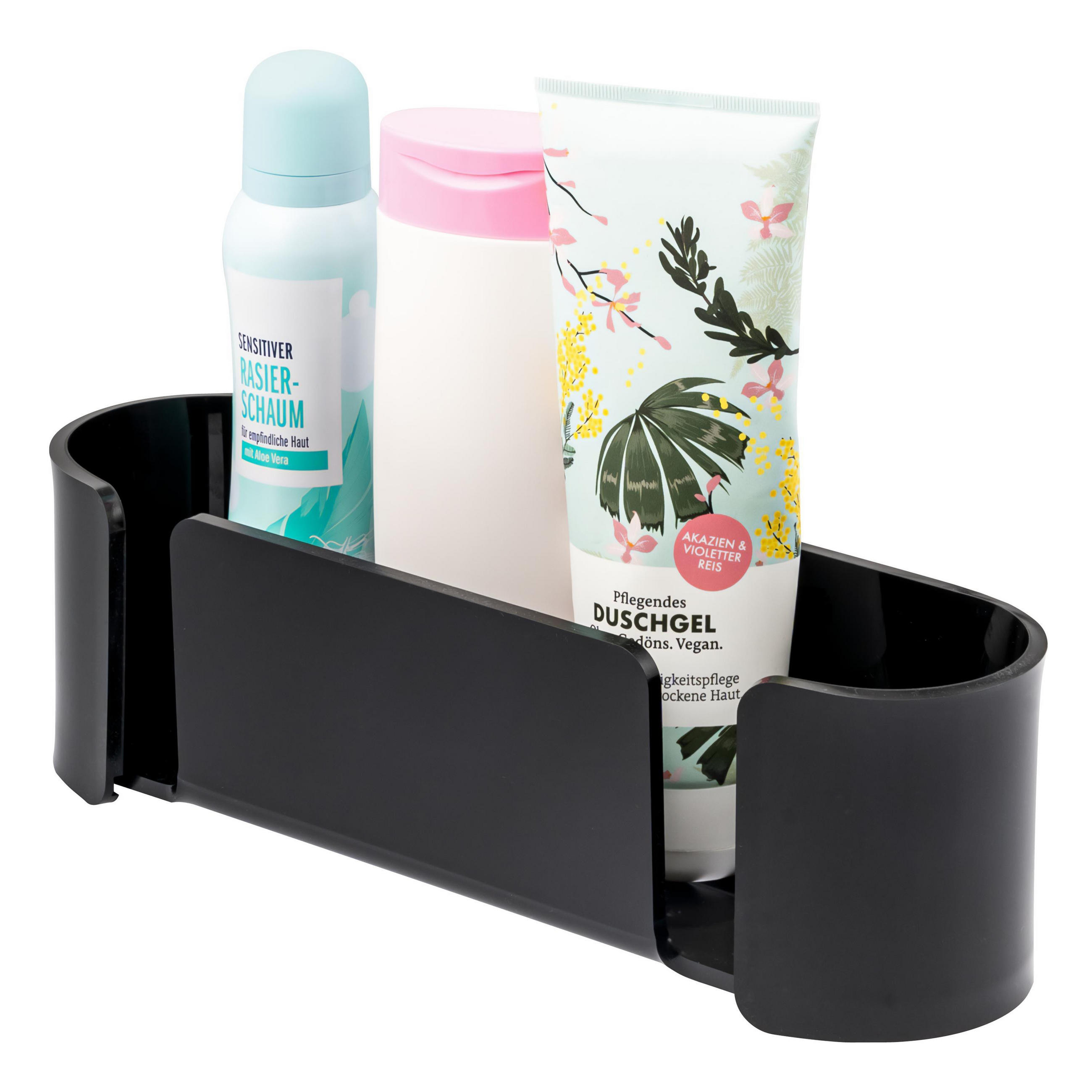 DUSCHKORB, schwarz, Acryl - Schwarz, Kunststoff (31/9/9cm) - bremermann