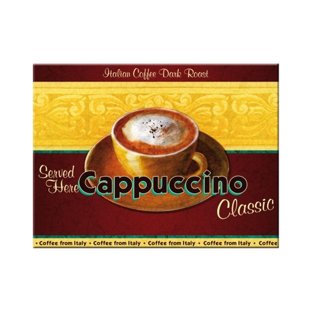 MAGNET 6/8 cm Coffee & Chocolate Cappuccino - Multicolor, Metall (8/6/0.1cm) - Nostalgic-Art