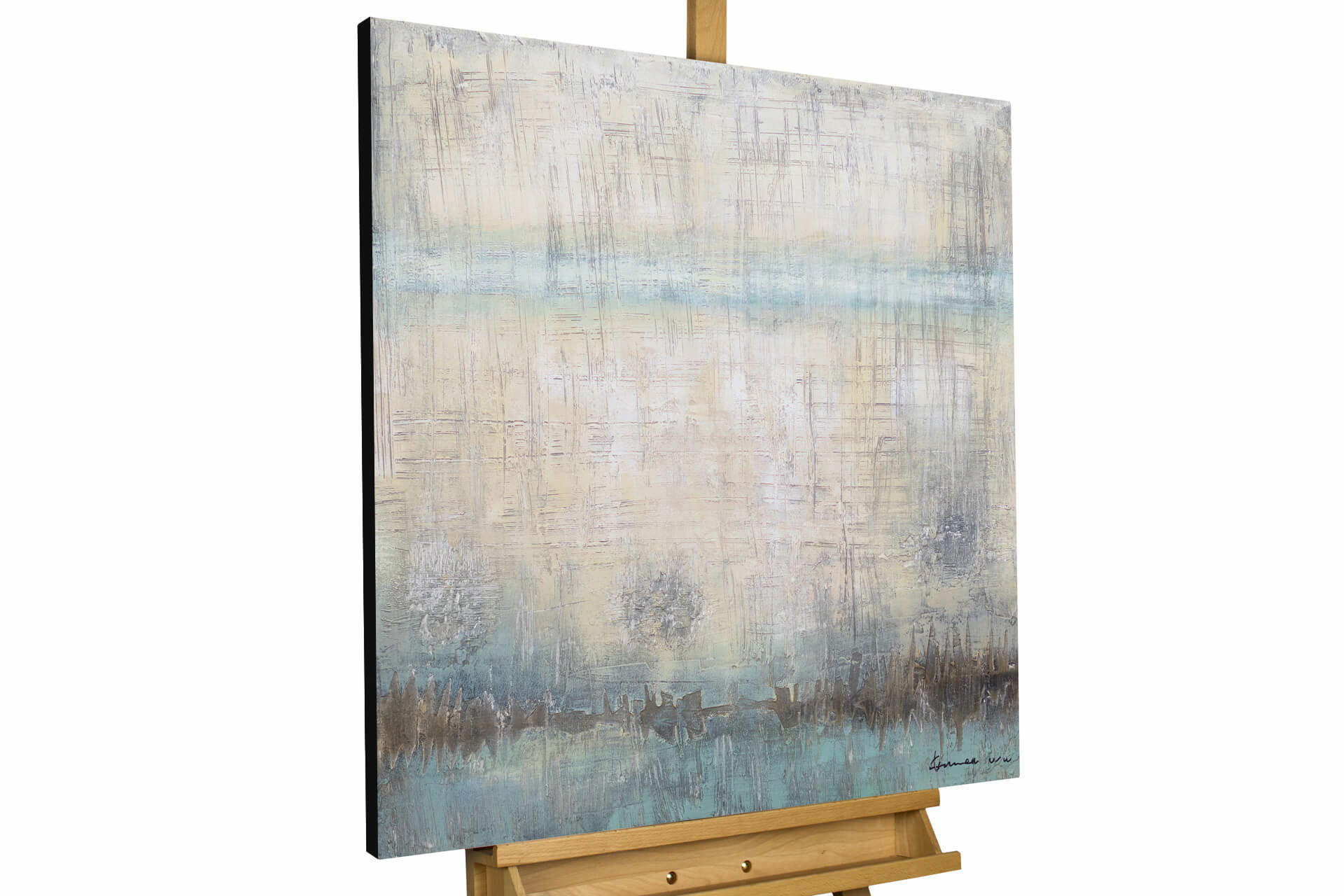 Kunstloft Acrylbild Beige 80x80 cm