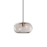 LED-HÄNGELEUCHTE Transparent 4W 30/30/15-150 cm - Transparent, Glas (30/30/15cm) - Authentics