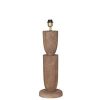 TISCHLAMPE Lorinne Beige 20/20/55cm - Beige, Holz (20/20/55cm) - PTMD Collection