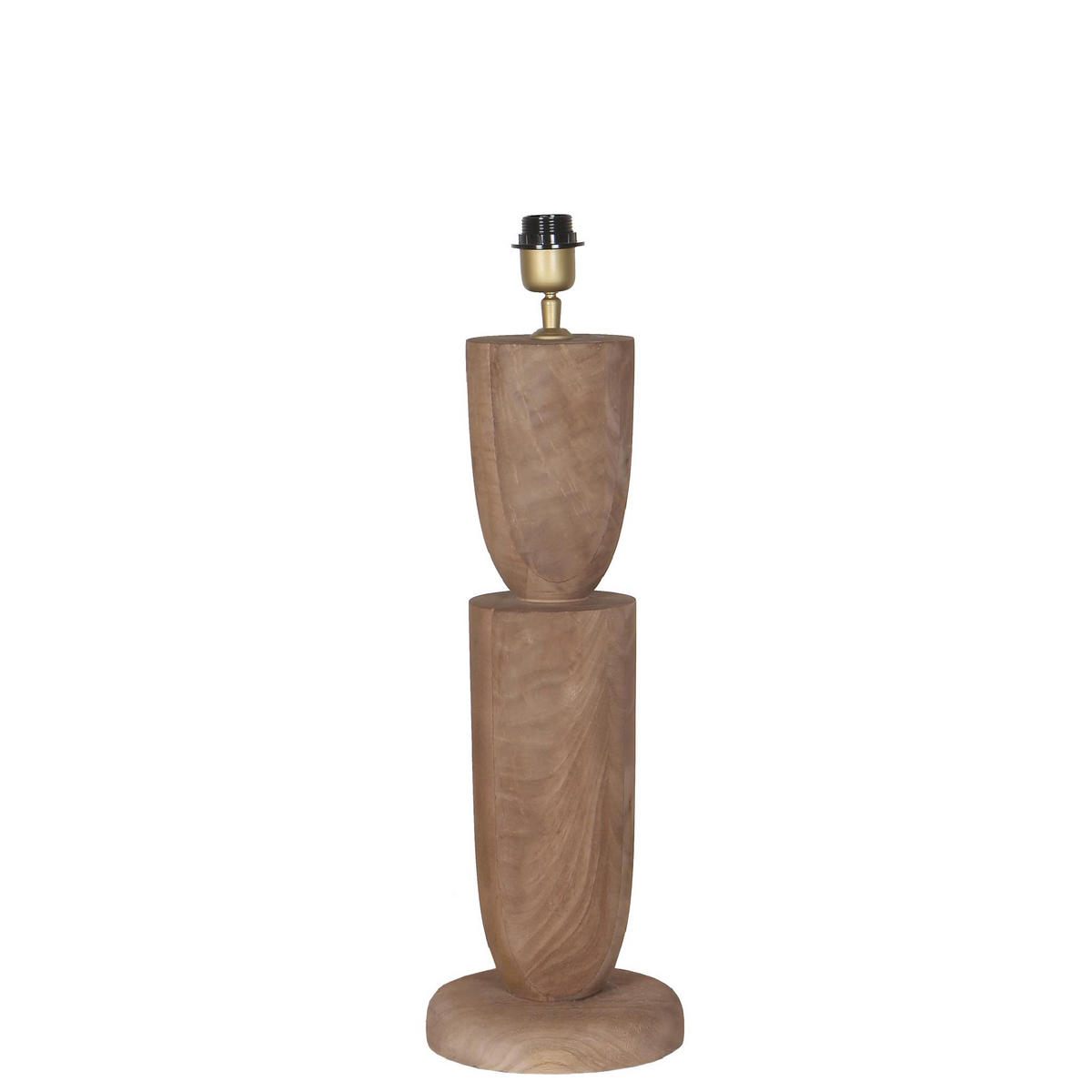 TISCHLAMPE Lorinne Beige 20/20/55cm - Beige, Holz (20/20/55cm) - PTMD Collection