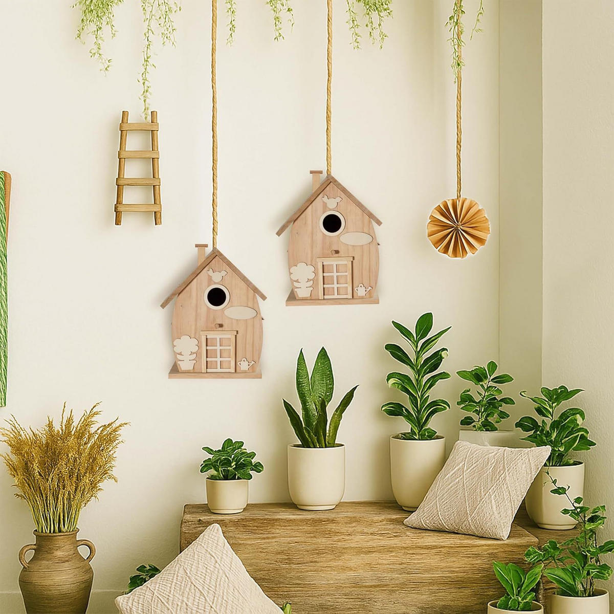 VOGELFUTTERSPENDER,HOLZ,DIY-STIL, 17,98 x 27,94 cm - Hellbraun, Holz (17.98/27.94/17.98cm) - Authentics