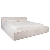 POLSTERBETT Marla Hellbeige 180/200 cm Boucle mit Bettkasten - Beige, Holz/Textil (180/200cm) - wonello