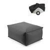 OUTDOOR POUF mit Schutzhülle Der Ruhestifter - Anthrazit, Textil (60/25/45cm) - Mokebo