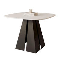 AUSZIEHTISCH ZELO 100/50/76 cm mit Metallgestell, Schwarz / Weiß - Schwarz/Weiß, Holzwerkstoff/Metall (50/100/76cm) - Idohome
