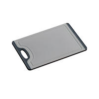SCHNEIDEBRETT Kunststoff rechteckig - Grau, Kunststoff (14/23.5cm) - Kesper