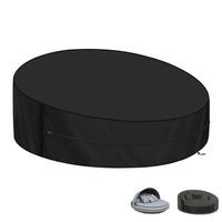 SCHUTZHÜLLE für Garteninsel 165 cm rund - Schwarz, Kunststoff (1/1/1cm)