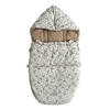 BABYSCHALENFUSSSACK Small Jersey Hooded, forrest cream - Nussbaumfarben, Textil (40/9/80cm) - Kaiserbaby