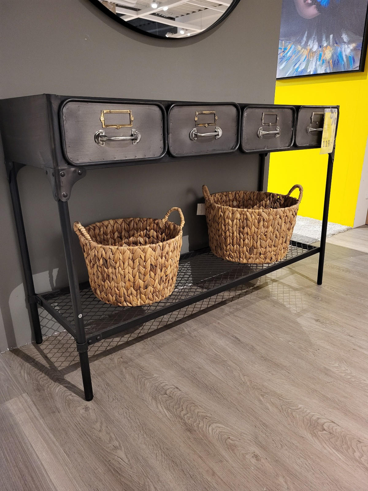 Konzola BELLA kovina, plošča bor - do odprodaje zalog - Landscape