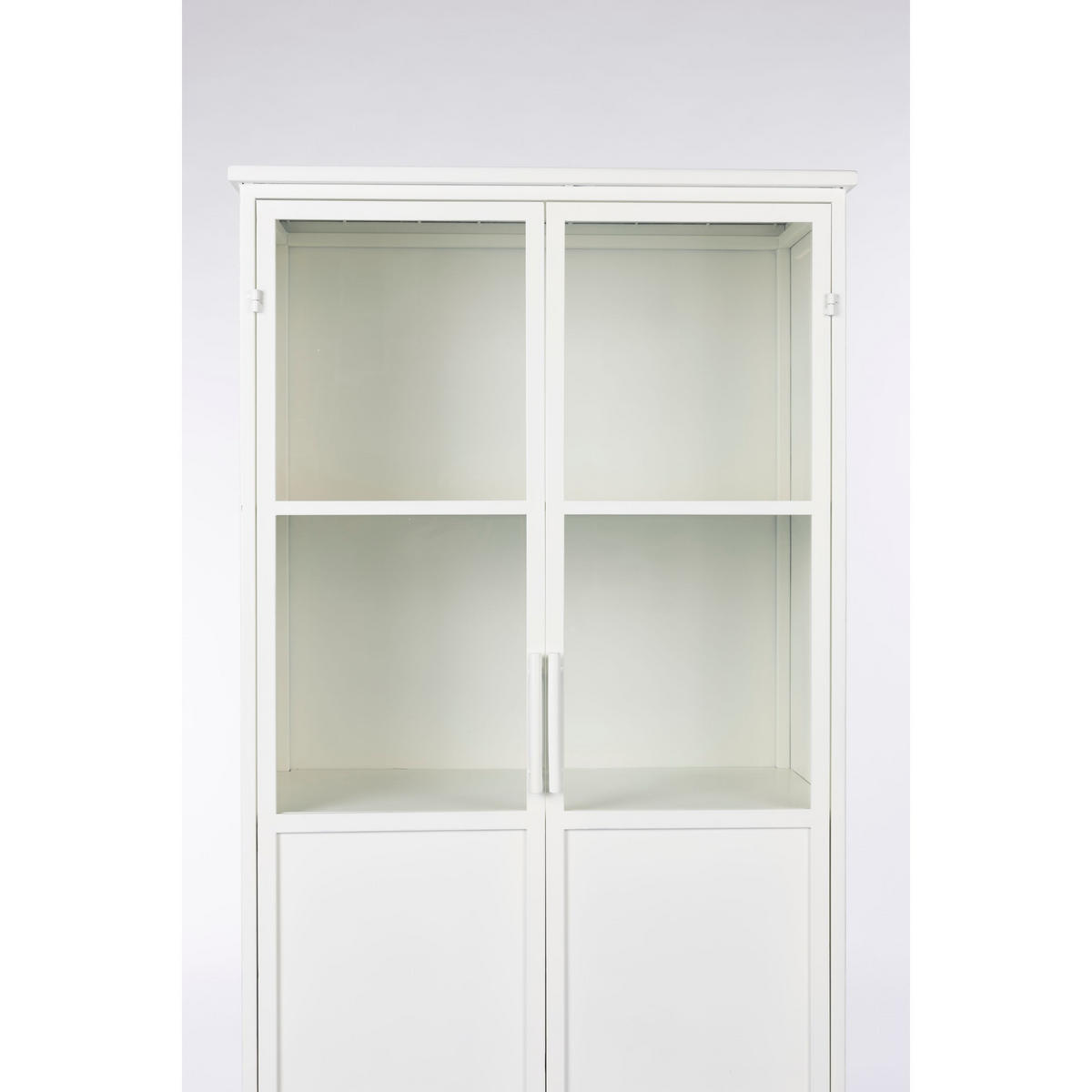 AUFBEWAHRUNGSSCHRANK Miya Hochschrank aus Weiß - Weiß, Metall (35/150/68cm) - Housecraft Living