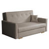 SCHLAFSOFA Viva Sonic III - Hellbraun/Schwarz, Holz/Textil (153/85/100cm) - MIRJAN24