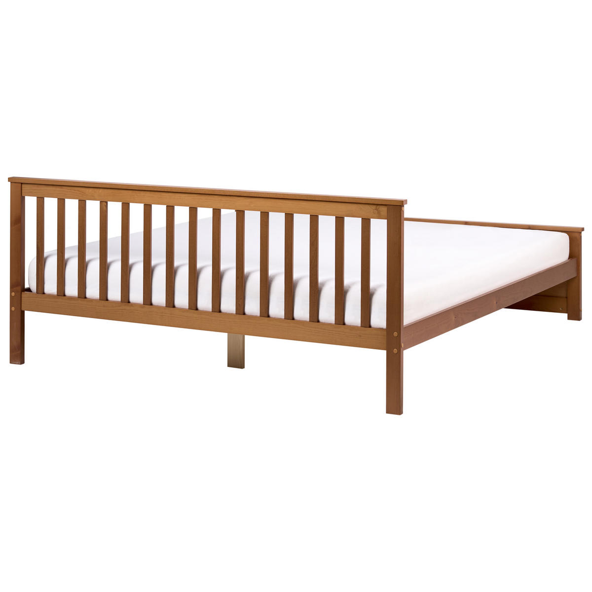 BETT mit Lattenrost 180/200 cm Kiefernholz Braun Olendon - Braun, Holz (180/200cm) - Beliani