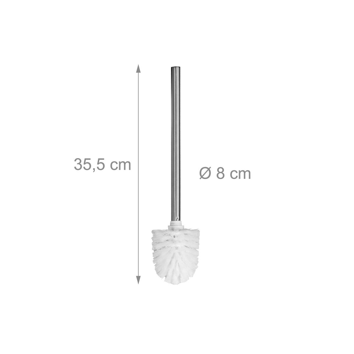 6-DIELNA WC sada - biela, kov/plast (8/35.5/8cm) - Relaxdays