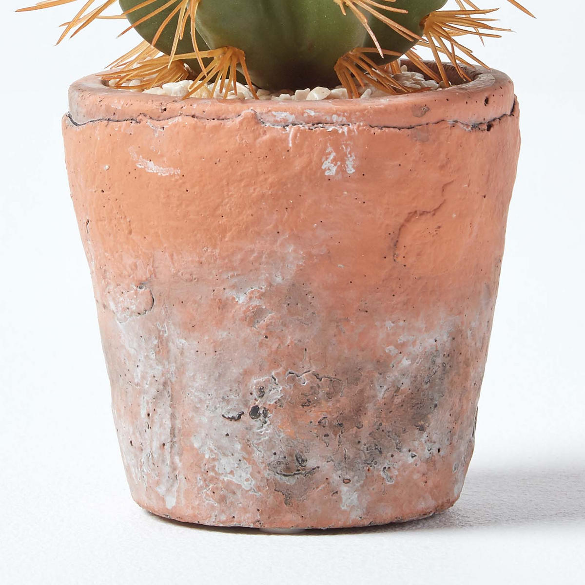 KUNSTPFLANZE Kaktus im Terrakotta-Topf, 15 cm - Grün, Kunststoff (15cm) - Homescapes