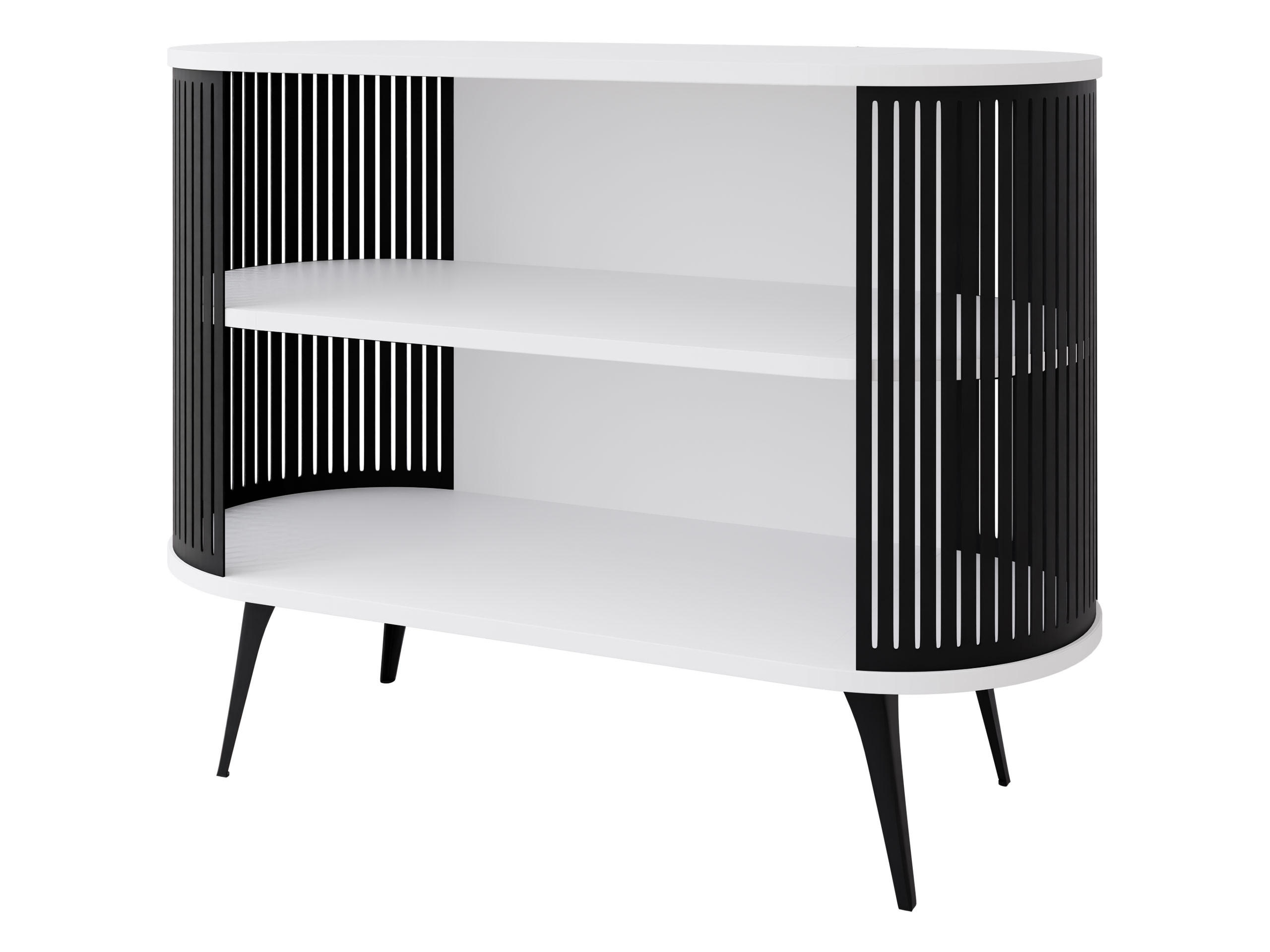 KOMMODE Roenni - Schwarz/Weiß, Holzwerkstoff/Metall (120/90/40cm) - MIRJAN24