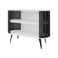 KOMMODE Roenni - Schwarz/Weiß, Holzwerkstoff/Metall (120/90/40cm) - MIRJAN24