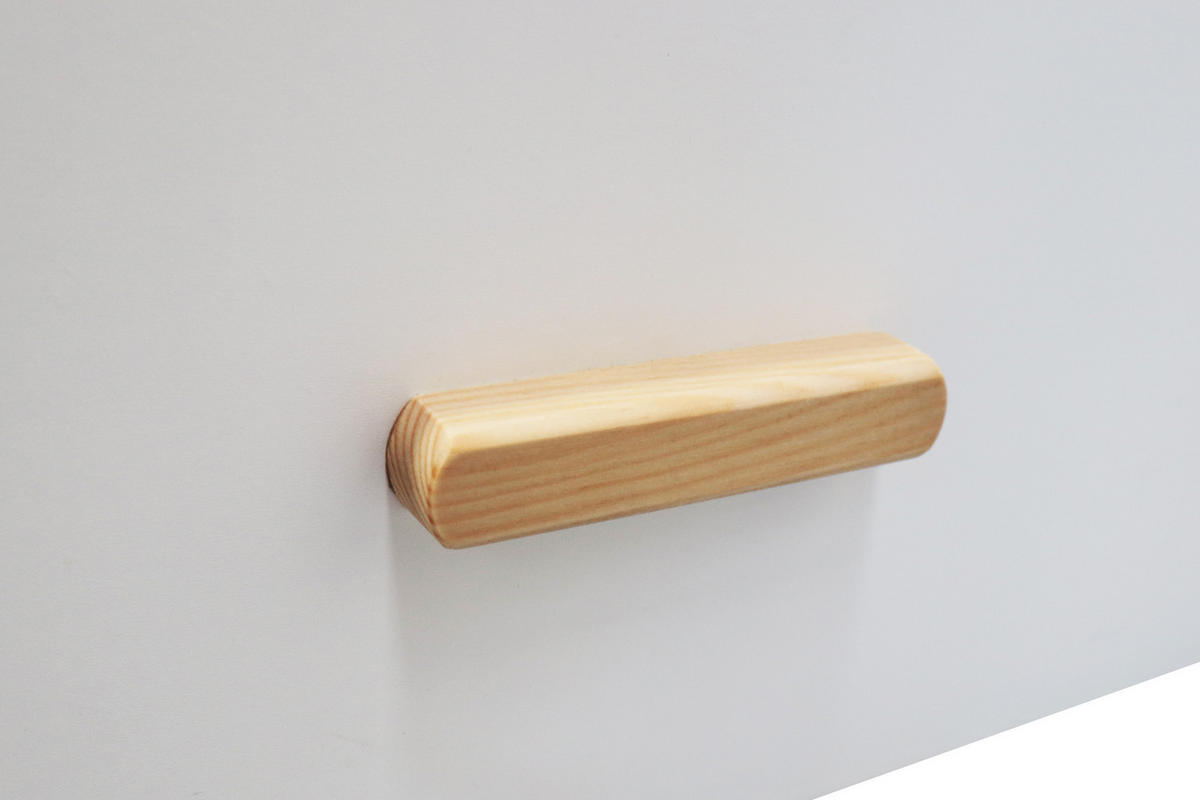 SCHUBLADE OLK 1 mit Griffen für das Kinderbett Tröll - Weiß, Holz - TPFLiving