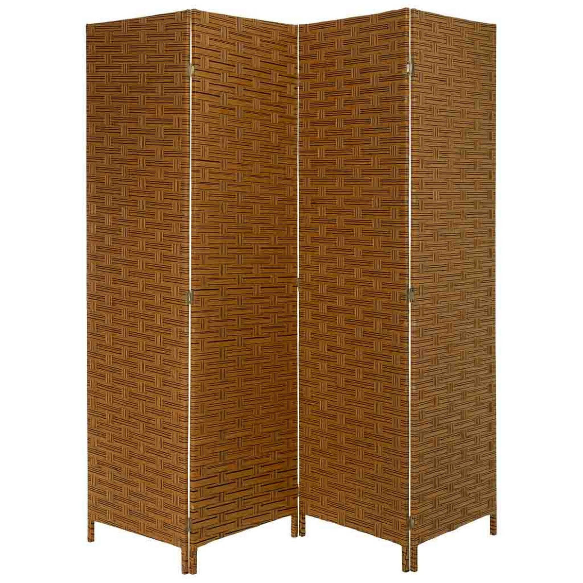 PARAVENT aus geflochtenem Papier mit 4 PANEELE, 3x180cm - Braun, Papier (200/180/3cm) - Wanderlust