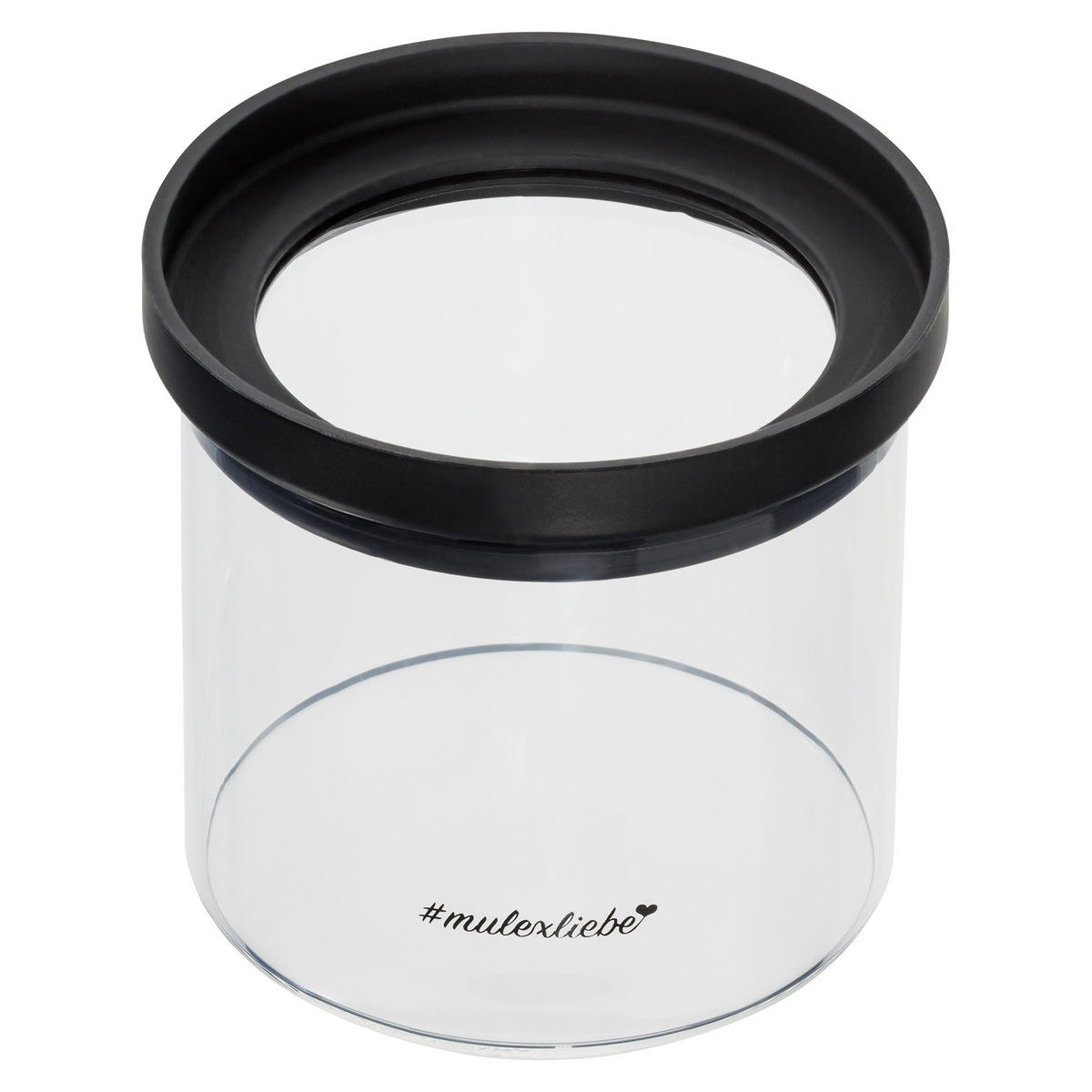 VORRATSGLÄSER KALMAR 3-er Set schwarz - Schwarz, Glas (24/31/13cm) - Mulex