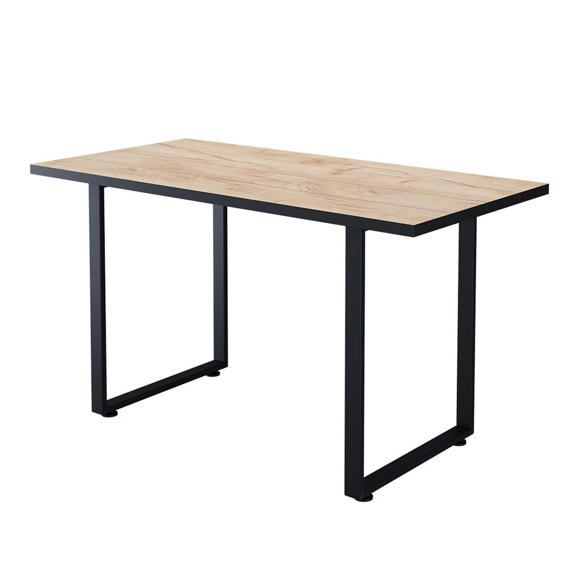 JÍDELNÍ STŮL Livorno Černý/zlatý dub - černá, kompozitní dřevo (70/140/77cm) - Vicco