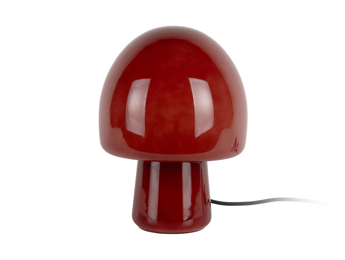 TISCHLAMPE Gozar Rot 20/20/27 cm - Rot, Glas (20/20/27cm) - Leitmotiv