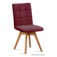 ESSZIMMERSTUHL drehbar (6er-Set) Doria 47x91x60 Eiche geölt/Marsala - Eichefarben/Brombeere, Kunststoff (60/91/47cm) - 58aufmkessel