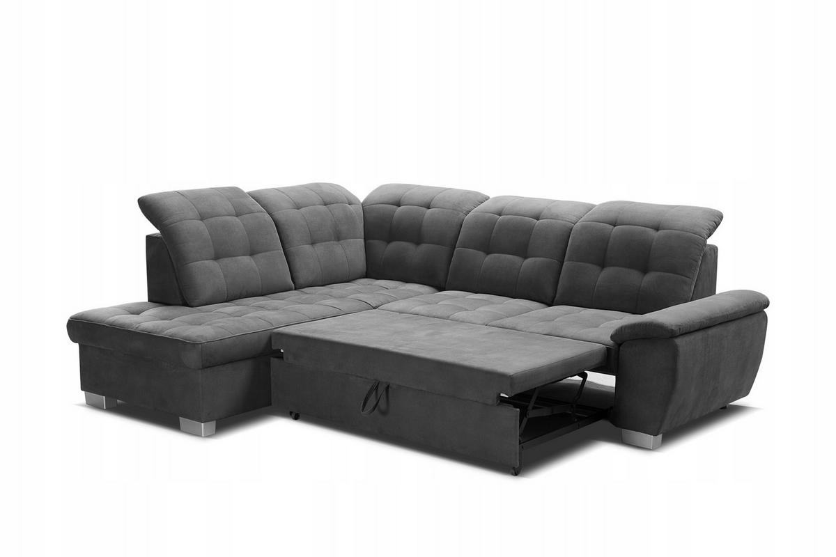ECKSOFA LOTTA SALVADOR Bettkasten verstellbare Kopfstützen hochwertige Verarbeitung lose Rückenkissen freistehend LINKS 212x258x106 cm Brown - Braun, Holz/Textil (212/258cm) - DomoHome