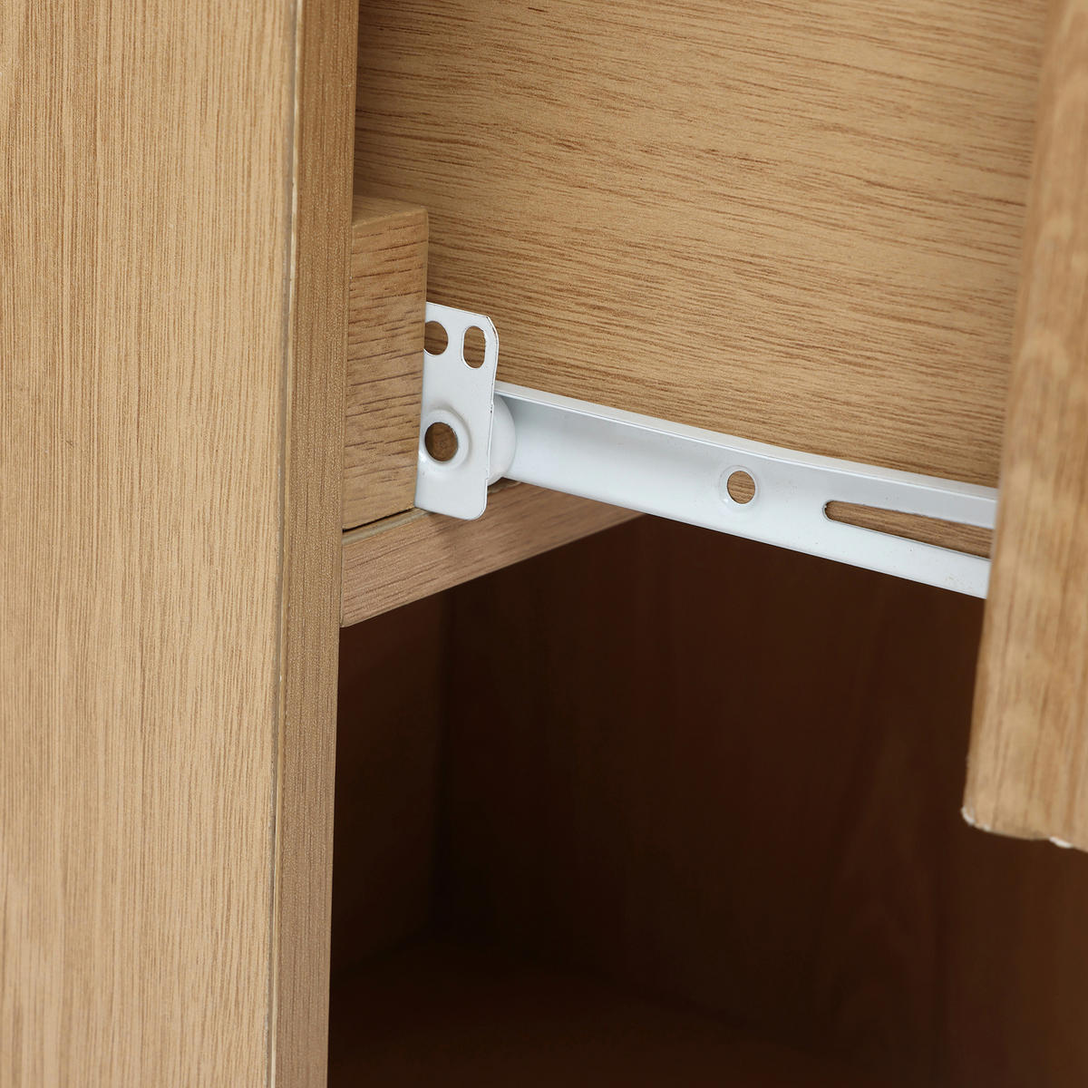 NACHTTISCH Modern mit einer Schublade und offenem Stauraum, Holzoptik | B40 x T30 x H53 cm - Braun, Holzwerkstoff (40/53/30cm) - Hometopia