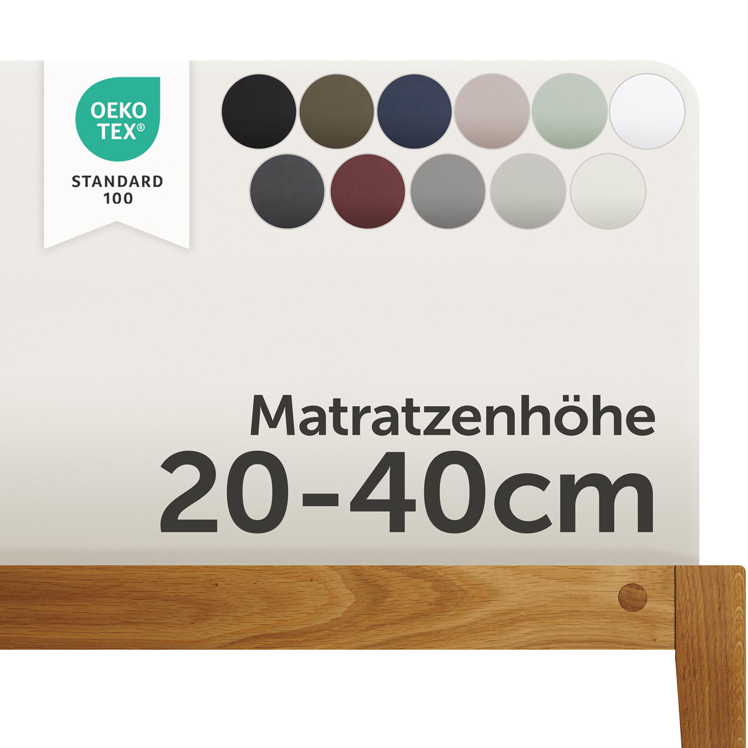 SPANNBETTLAKEN 180/220 cm Sonoma Eiche - Sonoma Eiche, Textil (180/220cm) - Blumtal