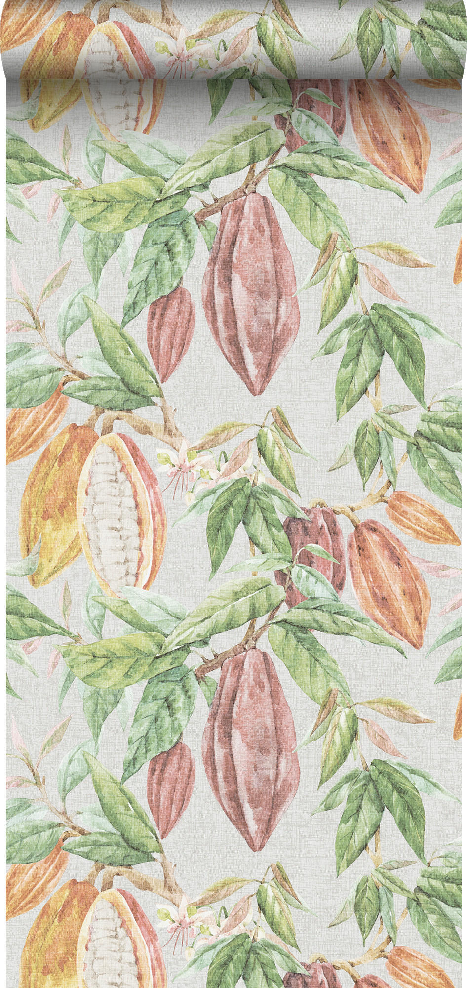 TAPETE Obst 53 cm x 10 m - Grün, Papier (53/1000cm) - Sanders & Sanders