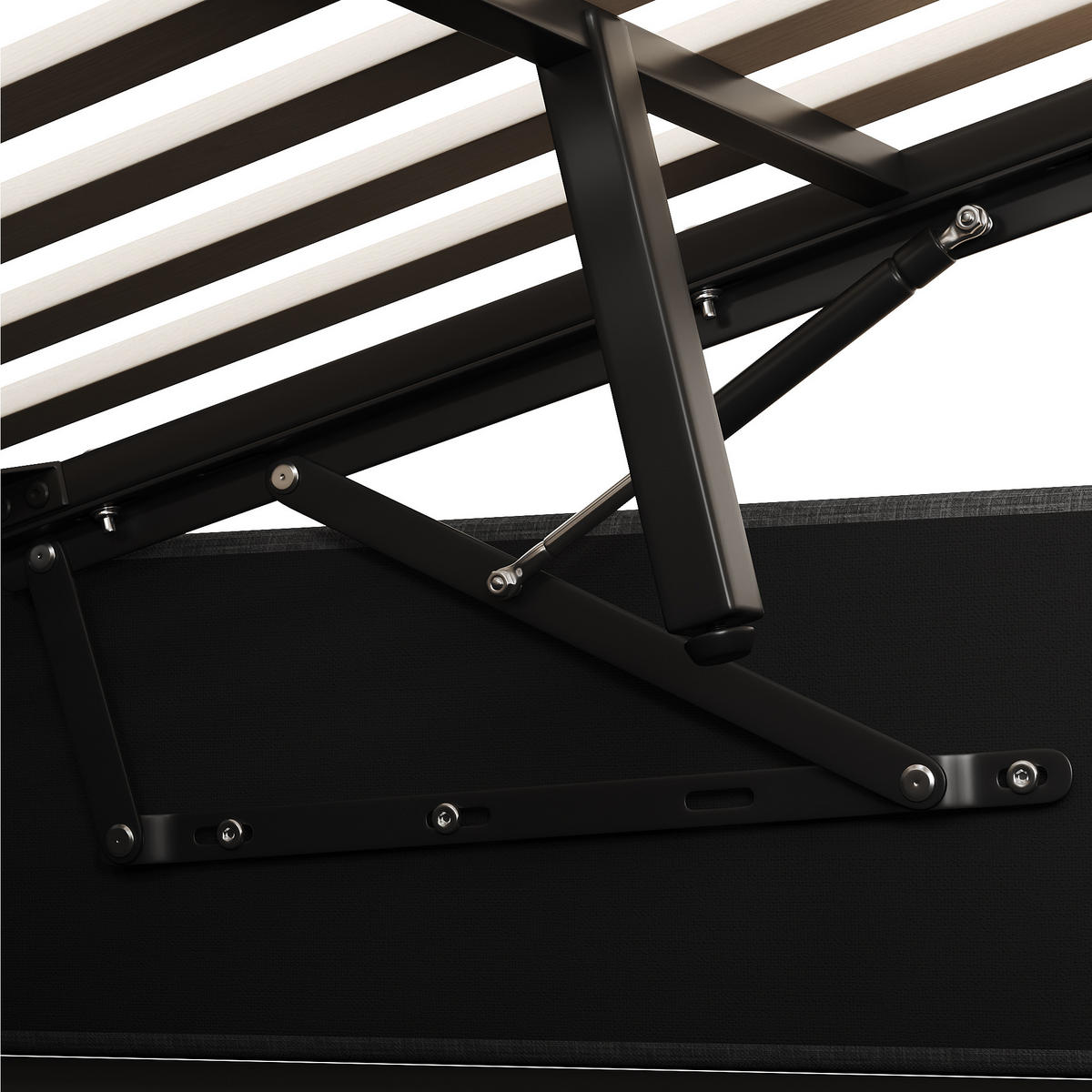 DENNÍ POSTEL 140x200cm Pohovka Úložná LED USB Šedá - šedá, přírodní materiály (140/200cm) - FLIEKS