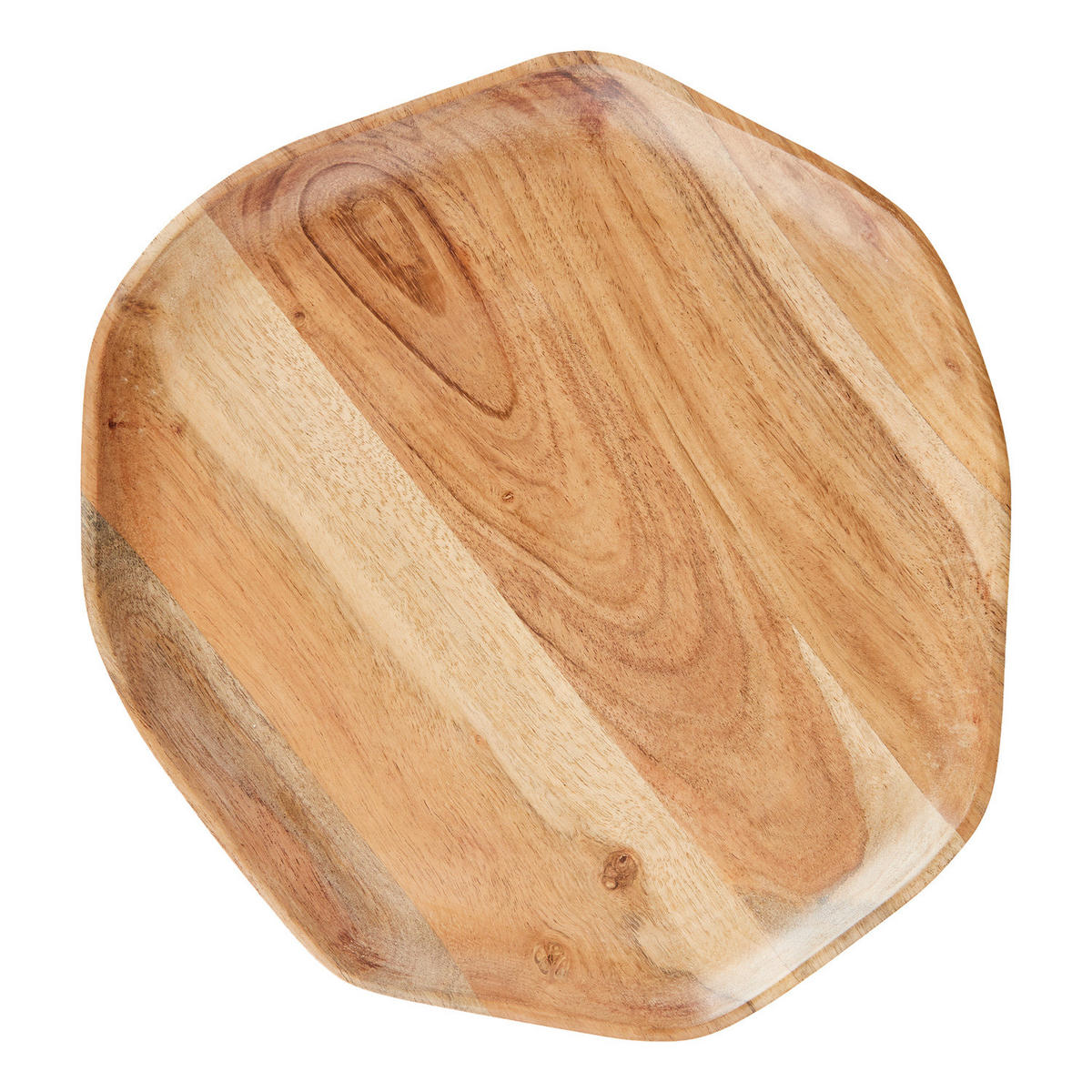 SERVIERPLATTE Acacia organisch - Akazienholz - Braun - Braun, Holz (28/2.5/29cm) - Butlers