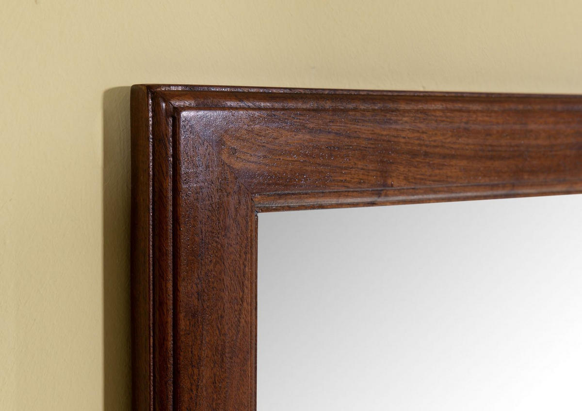 SPIEGEL Akazie 115x6x60 nougat lackiert OXFORD #327 - Dunkelbraun, Holz (115/60/6cm) - Massivmoebel24