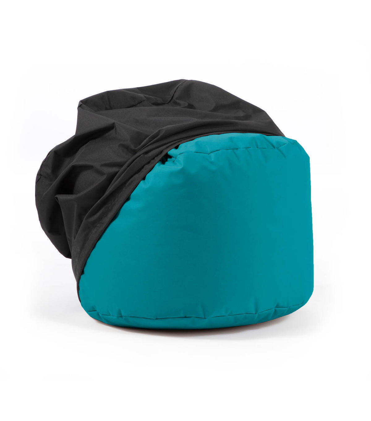 POUF mit Schutzhülle Der Ruhepouf - Blau, Textil (60/40/60cm) - Mokebo
